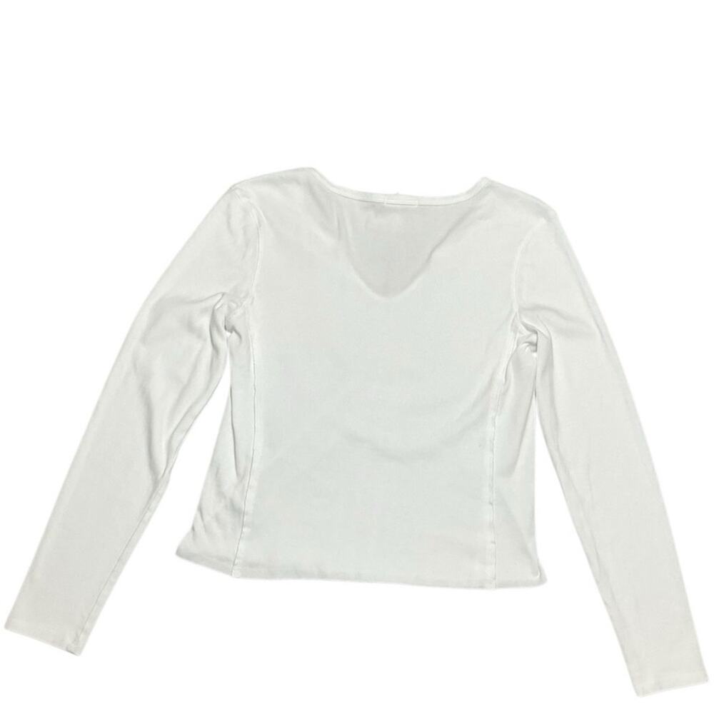 Three Dots Women's  Distressed Long-Sleeve Top Size Medium NWT